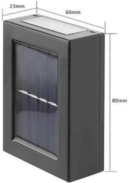 Yeni Model Solar Çift Taraflı Duvar Lambası Dekoratif Duvar Lambası fırsatları