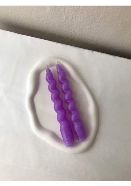 2'li Mor Burgu Şamdan Mumu fırsatları