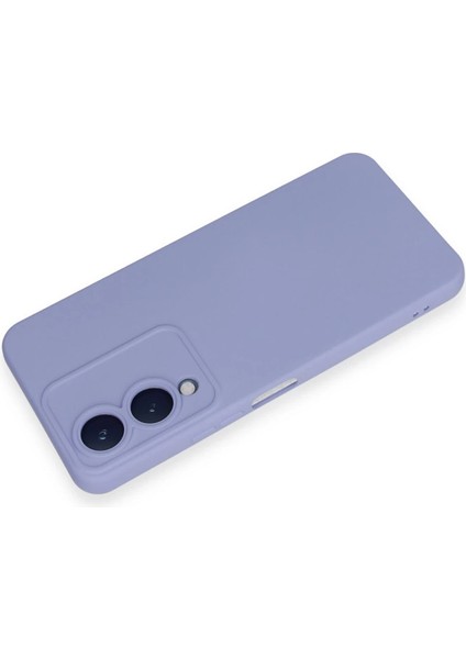 Newface Vivo Y17S Kılıf Nano Içi Kadife Silikon - Lila modelleri