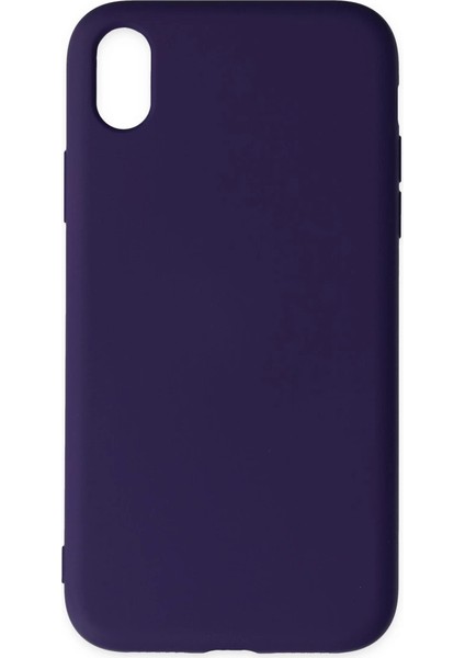 Iphone Xr Kılıf Nano Içi Kadife Silikon - Mor