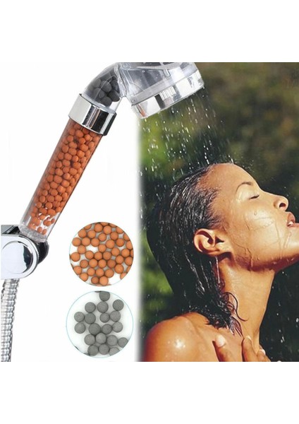 Su Arıtmalı Duş Başlığı Tasarruflu Boncuklu Banyo Duş Başlığı ( Lisinya )