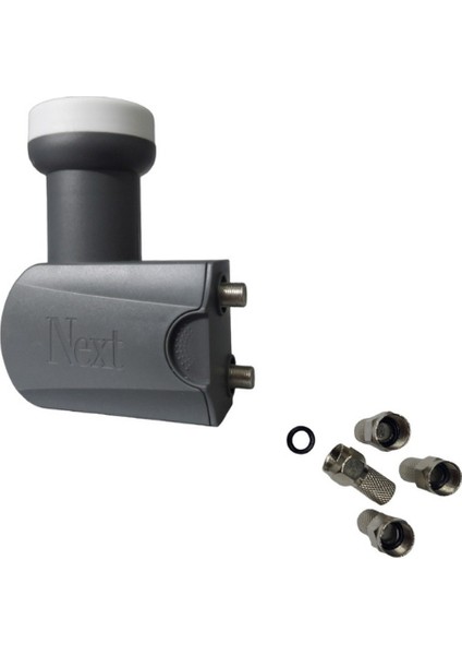 Next 2'li Twin Lnb 35 Metre Next Hazır-Tak-Kullan Anten Kablosu+4 Adet Contalı Konnektör+Lnb Plastiği Uydupark Güvencesiyle