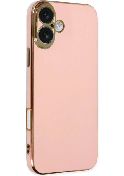 Newface Iphone 16 Kılıf Volet Silikon - Pembe