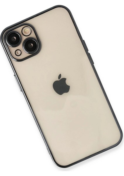 Iphone 13 Kılıf Lensli Silikon - Siyah modelleri