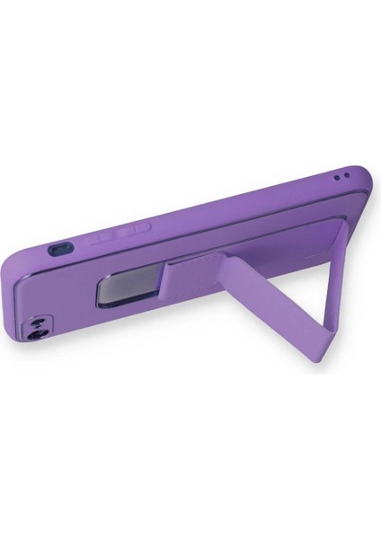 Iphone 7 Kılıf Coco Deri Standlı Kapak - Koyu Lila modelleri