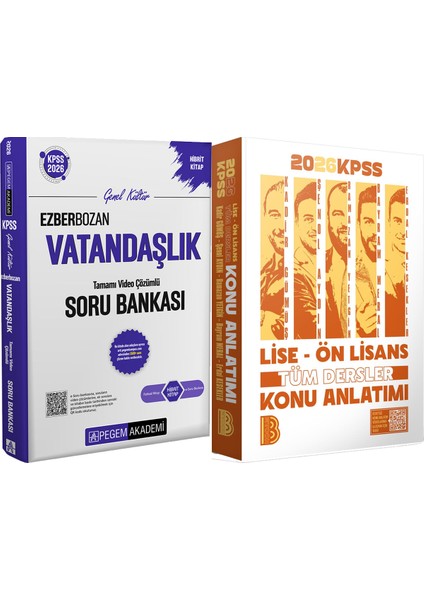 2026 Kpss Lise Ön Lisans Tüm Dersler Konu - 2026 Kpss Ezberbozan Vatandaşlık Çözümlü Soru