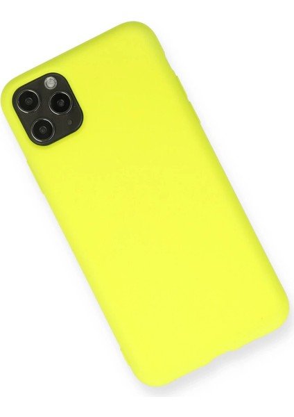 Iphone 11 Kılıf Nano Içi Kadife Silikon - Sarı fiyatları