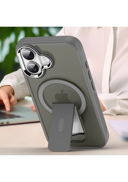 Iphone 16 Kılıf Tork Standlı Kapak - Siyah modelleri