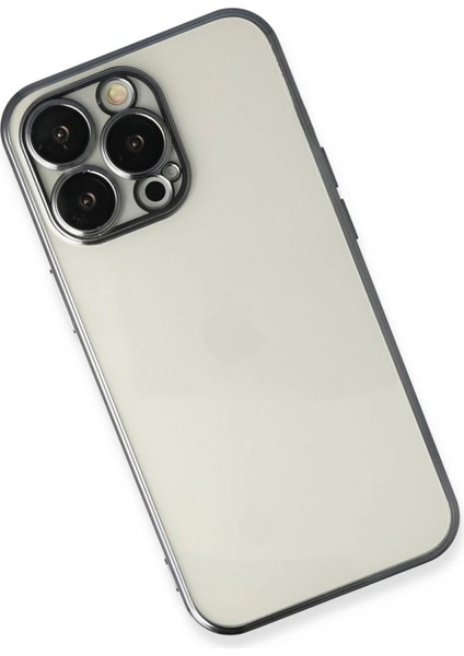 Iphone 13 Kılıf Lensli Silikon - Siyah modelleri