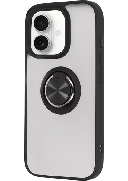 Newface Iphone 16 Kılıf Montreal Yüzüklü Silikon Kapak - Siyah fiyatları