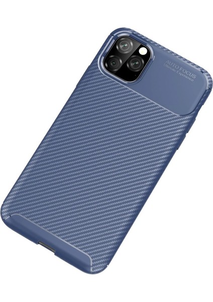 Iphone 11 Kılıf Auto Focus Karbon Kapak - Lacivert fiyatları