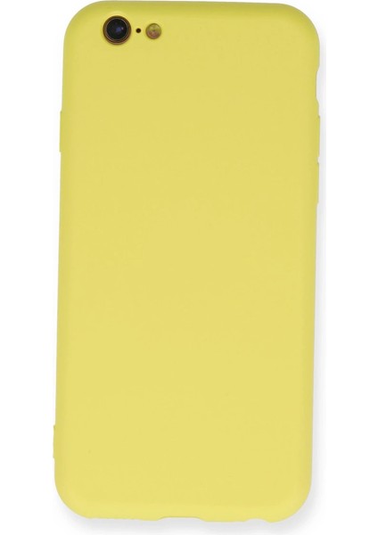 Iphone 6 Kılıf Nano Içi Kadife Silikon - Sarı