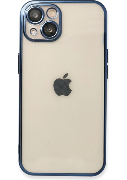 Iphone 13 Kılıf Lensli Silikon - Lacivert