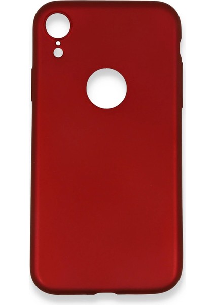 Iphone Xr Kılıf First Silikon - Bordo