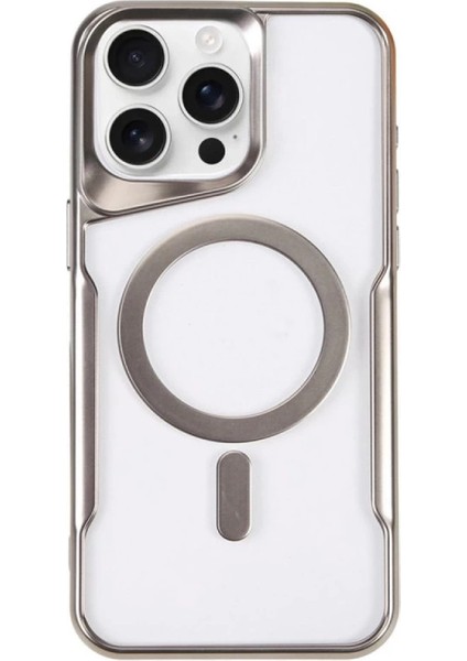 Iphone 14 Kılıf Boyi Silikon Kapak - Gümüş