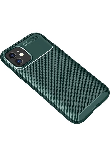 Iphone 12 Mini Kılıf Auto Focus Karbon Kapak - Yeşil fiyatları