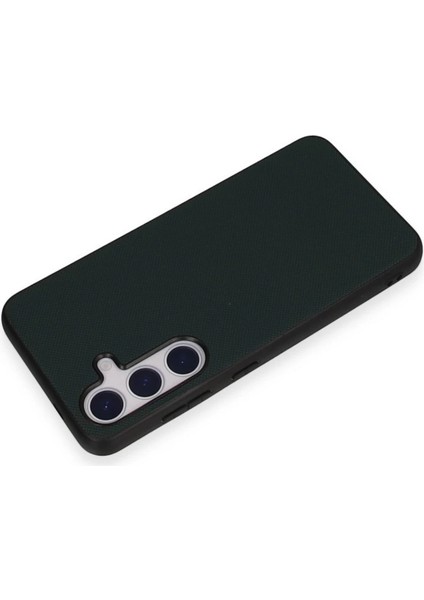 Newface Samsung Galaxy S24 Kılıf Taft Kapak - Koyu Yeşil fiyatları