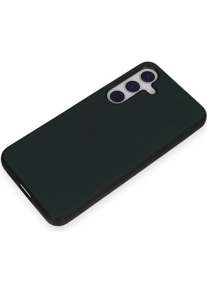 Newface Samsung Galaxy S24 Kılıf Taft Kapak - Koyu Yeşil modelleri