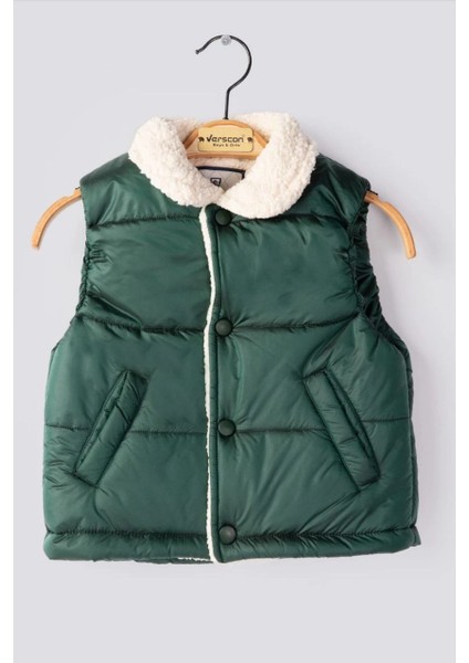 Lüks Kalite Pamuk ve Mikrofiber Dolgulu Özel Dikim Çocuk Yelek