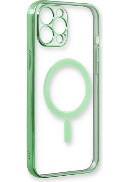 Iphone 12 Pro Kılıf Magneticsafe Lazer Silikon - Haki Yeşil fiyatları