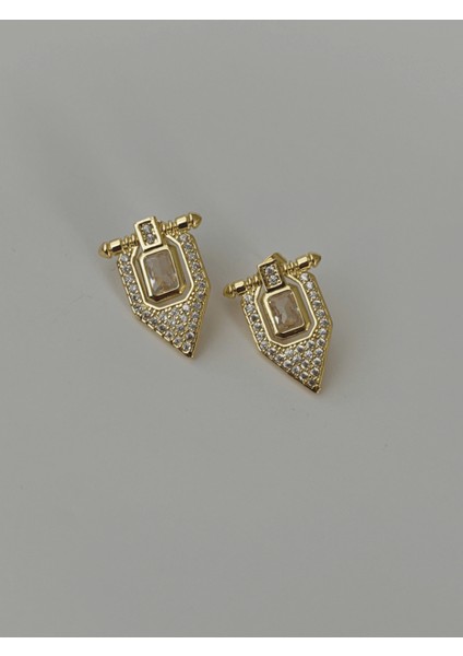 Serenay'ın Büyük ve Küçük Taşlı Gold Küpesi indirimleri