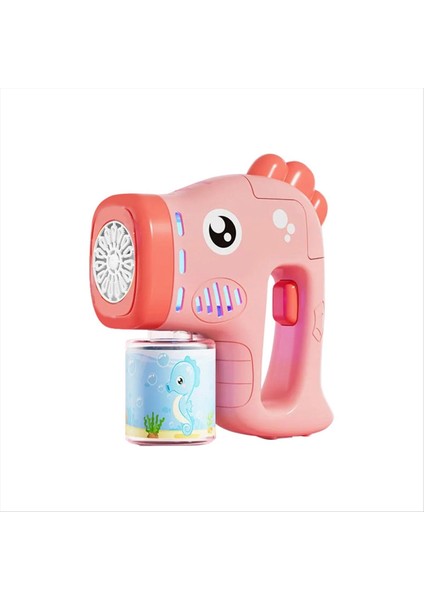 Elektrikli Bubble Kids Hafif Yaz Dış Mekan Oyunları ile Otomatik Sabun Üfleyici Çocuk Pembe (Yurt Dışından)