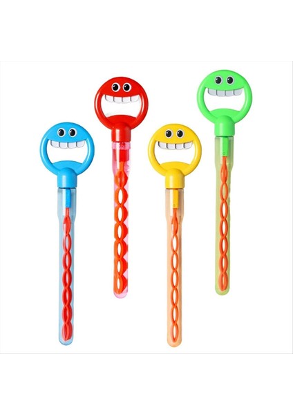 Bubble Wands 32 Delikli Gülümseyen Yüz Kabarcık Çubuğu Yaz Oyuncağı Kabarcık Çubuğu Üfleyici Üreticisi Açık/iç Mekan Aktivitesi Kullanımı Paskalya (Yurt Dışından)