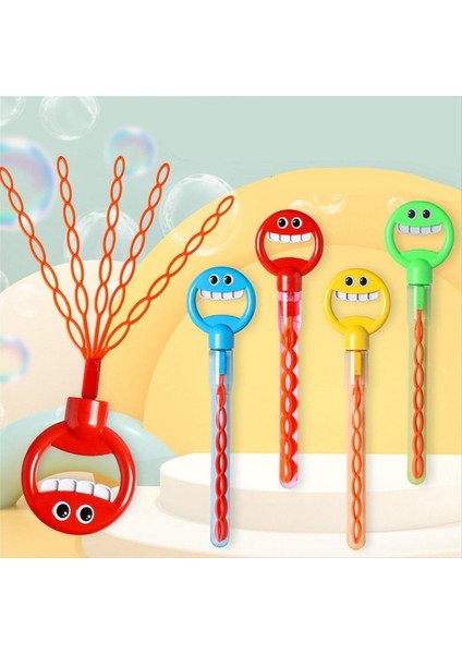 Bubble Wands 32 Delikli Gülümseyen Yüz Kabarcık Çubuğu Yaz Oyuncağı Kabarcık Çubuğu Üfleyici Üreticisi Açık/iç Mekan Aktivitesi Kullanımı Paskalya (Yurt Dışından) indirimleri