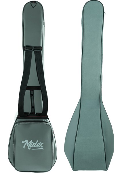 CS-122 Uzun Sap Saz Bağlama Gigbag Çantası Kılıfı Kalın Soft Case