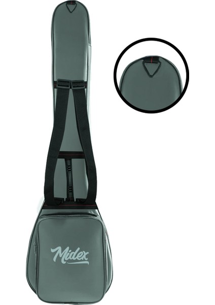 CS-122 Uzun Sap Saz Bağlama Gigbag Çantası Kılıfı Kalın Soft Case modelleri