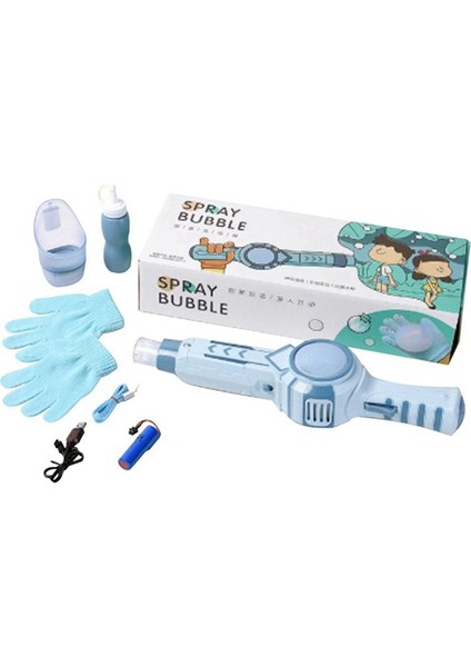 Elastik Smog Kabarcık Makinesi Duman Sihirli Kabarcık Makinesi Elektrikli Otomatik Kabarcık Üfleyici Çocuklar Için Doğum Günü Si (Yurt Dışından)