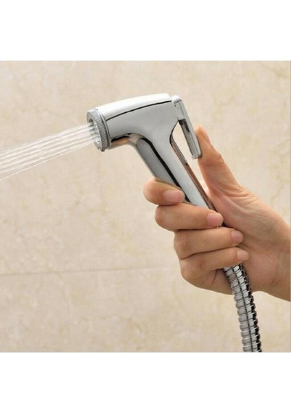 2x Tuvalet Banyo Elde Tutulan El Püskürtücü Duş Bide Sprey Hortum Tutucu (Yurt Dışından) indirimleri