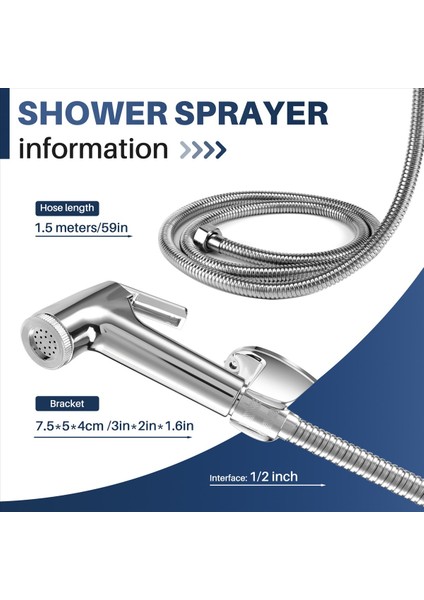 Tuvalet Banyo Elde Tutulan El Püskürtücü Duş Bide Sprey Hortum Tutucu (Yurt Dışından) fırsatları