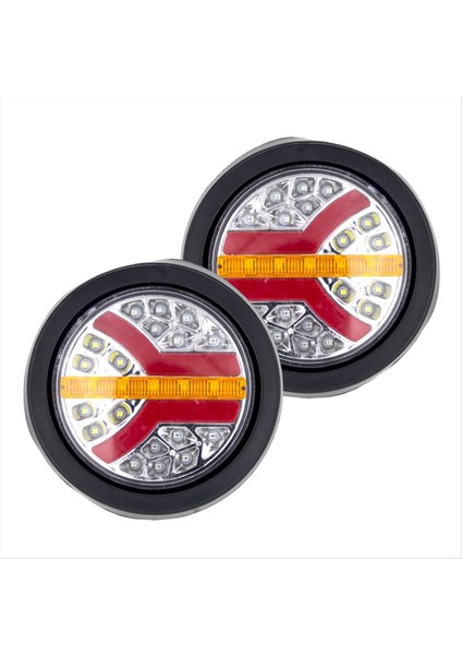 2pcs 12V 24V LED Yuvarlak Araç Arka Kuyruk Işık Fren Durdurma Yan Işaretçisi Dönüş Uyarı Göstergesi Lamba Kamyon Römork Atv Rv Bus (Yurt Dışından) modelleri