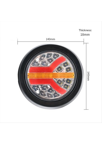 2pcs 12V 24V LED Yuvarlak Araç Arka Kuyruk Işık Fren Durdurma Yan Işaretçisi Dönüş Uyarı Göstergesi Lamba Kamyon Römork Atv Rv Bus (Yurt Dışından) indirimleri