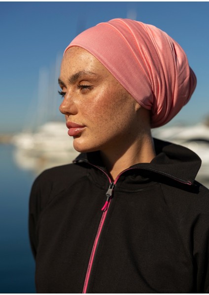 Tesettür Eşofman Fuşya Fermuarlı modelleri