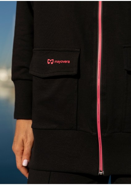 Tesettür Eşofman Fuşya Fermuarlı fırsatları