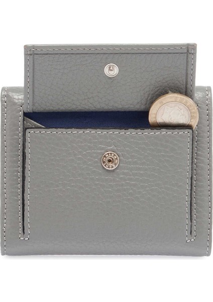 Gri Hakiki Deri Kadın Cüzdan - S1CB00005633-H1Y