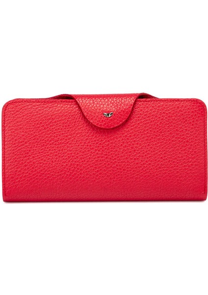 Kırmızı Hakiki Deri Kadın Cüzdan - S1CB00005767-D2N