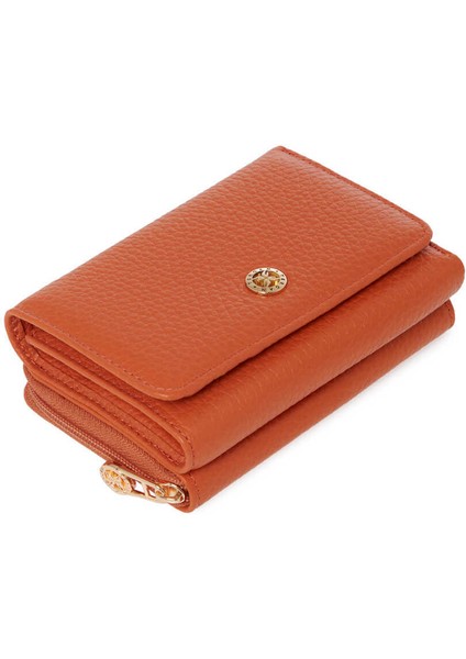 Turuncu Hakiki Deri Kadın Cüzdan - S1CB00005798-J35 indirimleri