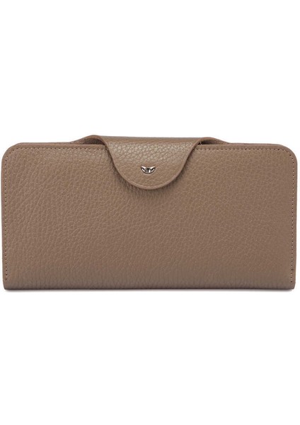 Bej Hakiki Deri Kadın Cüzdan - S1CB00005767-D5M