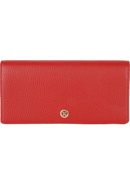 Kırmızı Hakiki Deri Kadın Cüzdan - S1CB00005685-B68