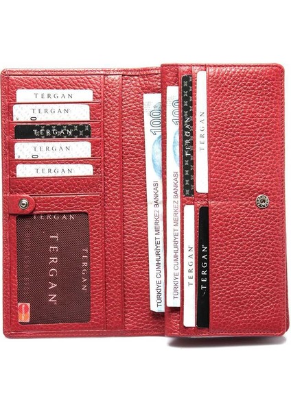Kırmızı Hakiki Deri Kadın Cüzdan - S1CB00005685-B68