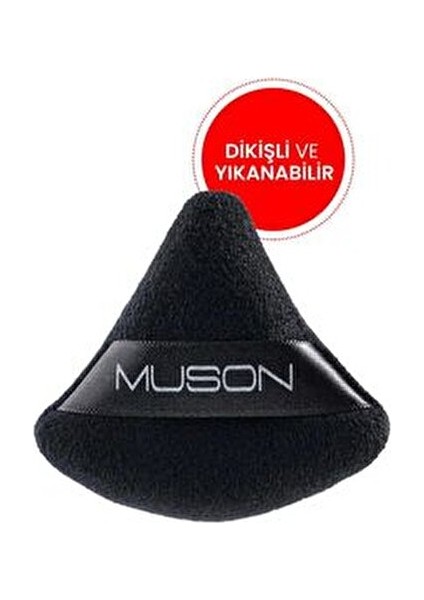 Powder Puff Siyah Renkli Makyaj Süngeri Kolay ve Kusursuz Uygulama İçin Tasarlandı