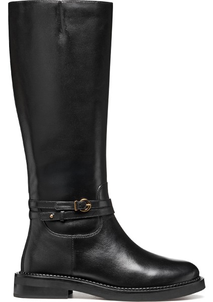 Kadın Siyah D Serılda A - Smo.lea Fermuarlı Deri Çizme D56WYA00043C9999