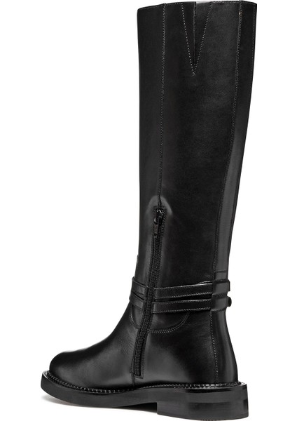 Kadın Siyah D Serılda A - Smo.lea Fermuarlı Deri Çizme D56WYA00043C9999 fırsatları