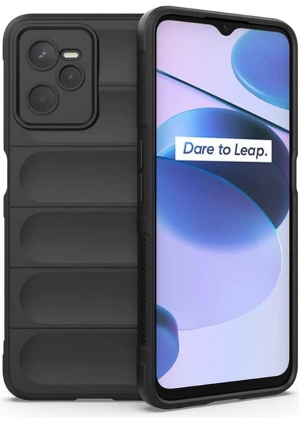 Realme C35 Kılıf Optimum Silikon - Siyah