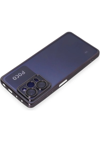 Xiaomi Poco X5 Pro 5g Kılıf Razer Lensli Silikon - Mor modelleri