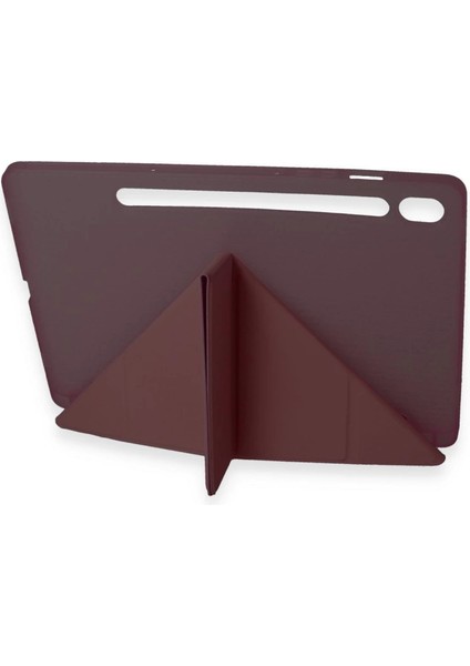 Samsung Galaxy Tab A9 Kılıf Kalemlikli Mars Tablet Kılıfı - Mürdüm modelleri