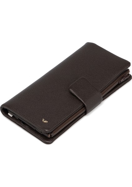 Kahve Hakiki Deri Kadın Cüzdan - S1CB00005727-A7P